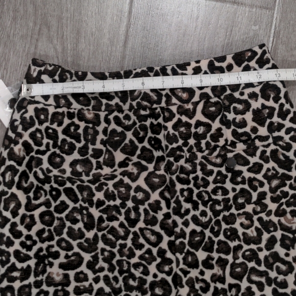 Anthropologie NWT Kate Leopard Jacquard Trousers - Picture 6 of 9